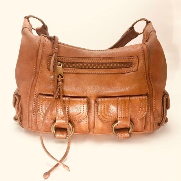 Vintage Banana Republic 100% Leather Handbag. - Picture 5 of 6